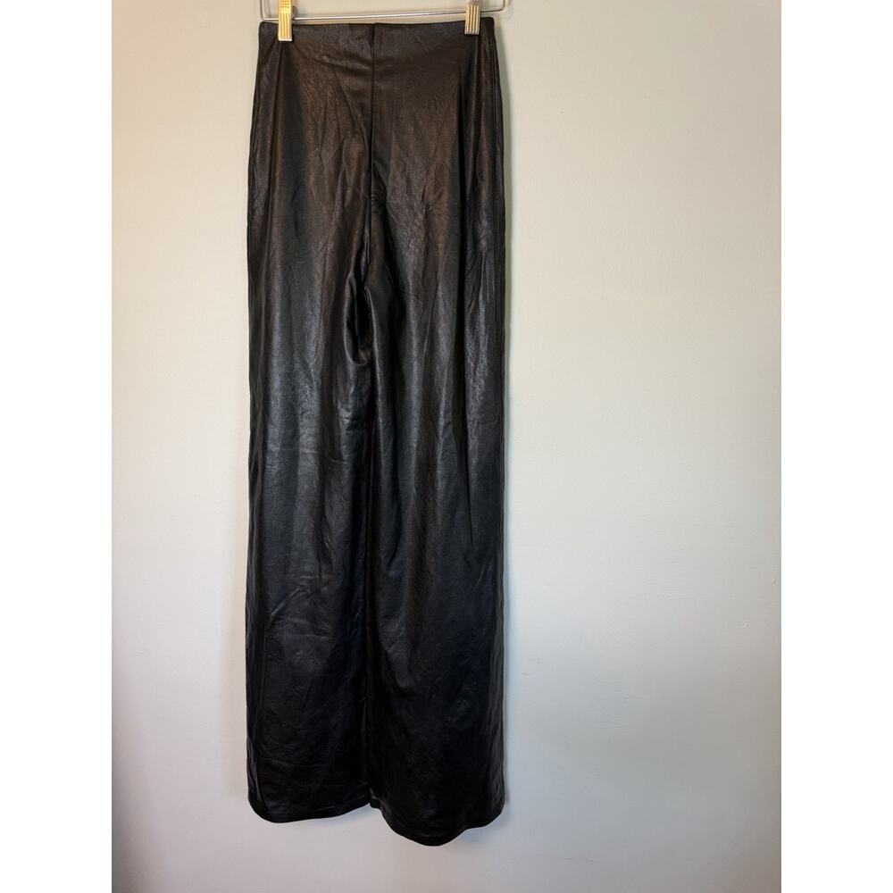 Commando Women’s Faux Leather Wide Leg Pants, Black, Medium $188 NEW - Picture 10 of 11